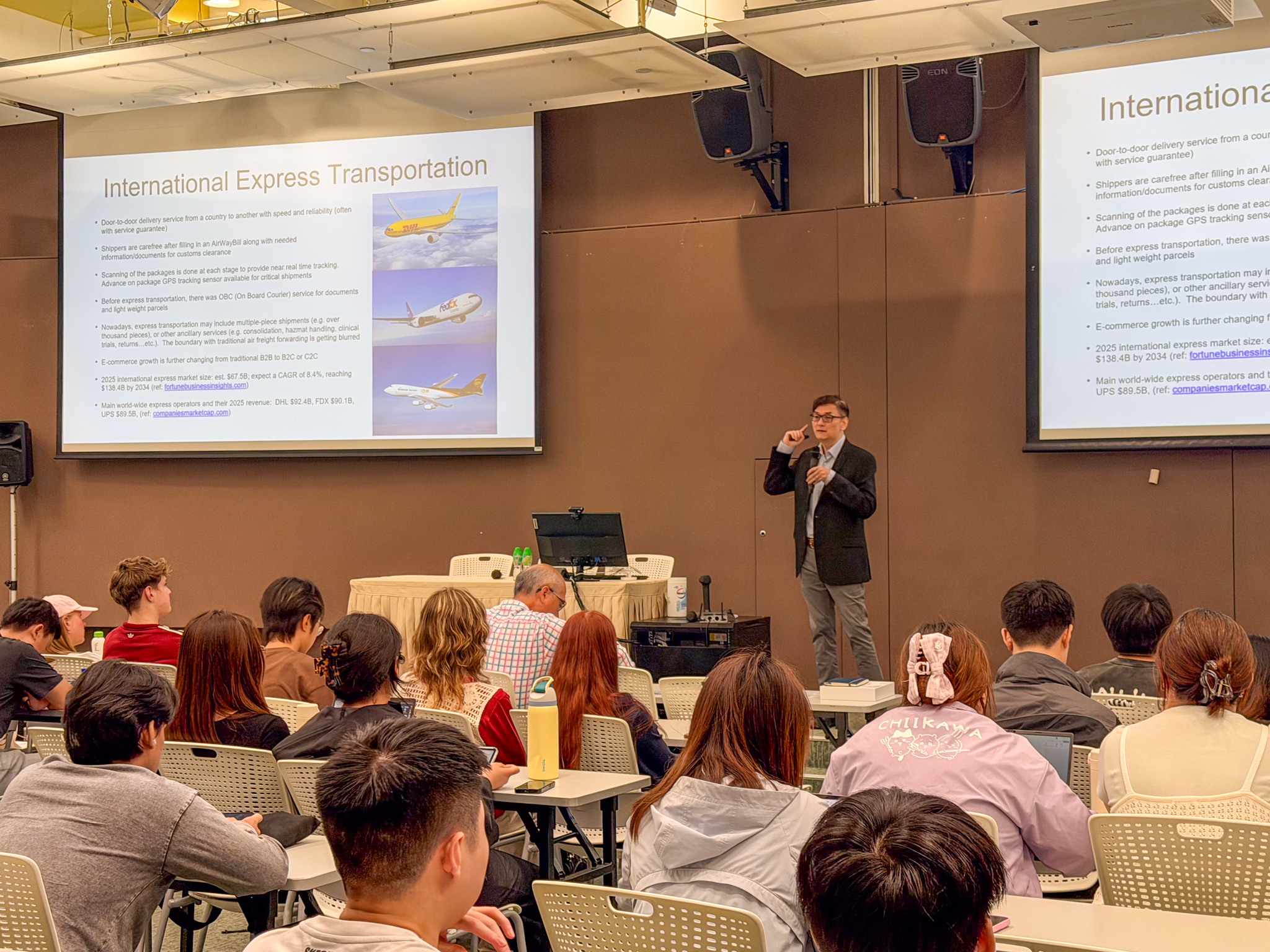 Mr. Calvin Mui sharing insights at GSCM Leadership Talk